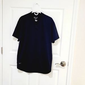 Bylt  Men's XL Drop Cut Stealth Black Polo